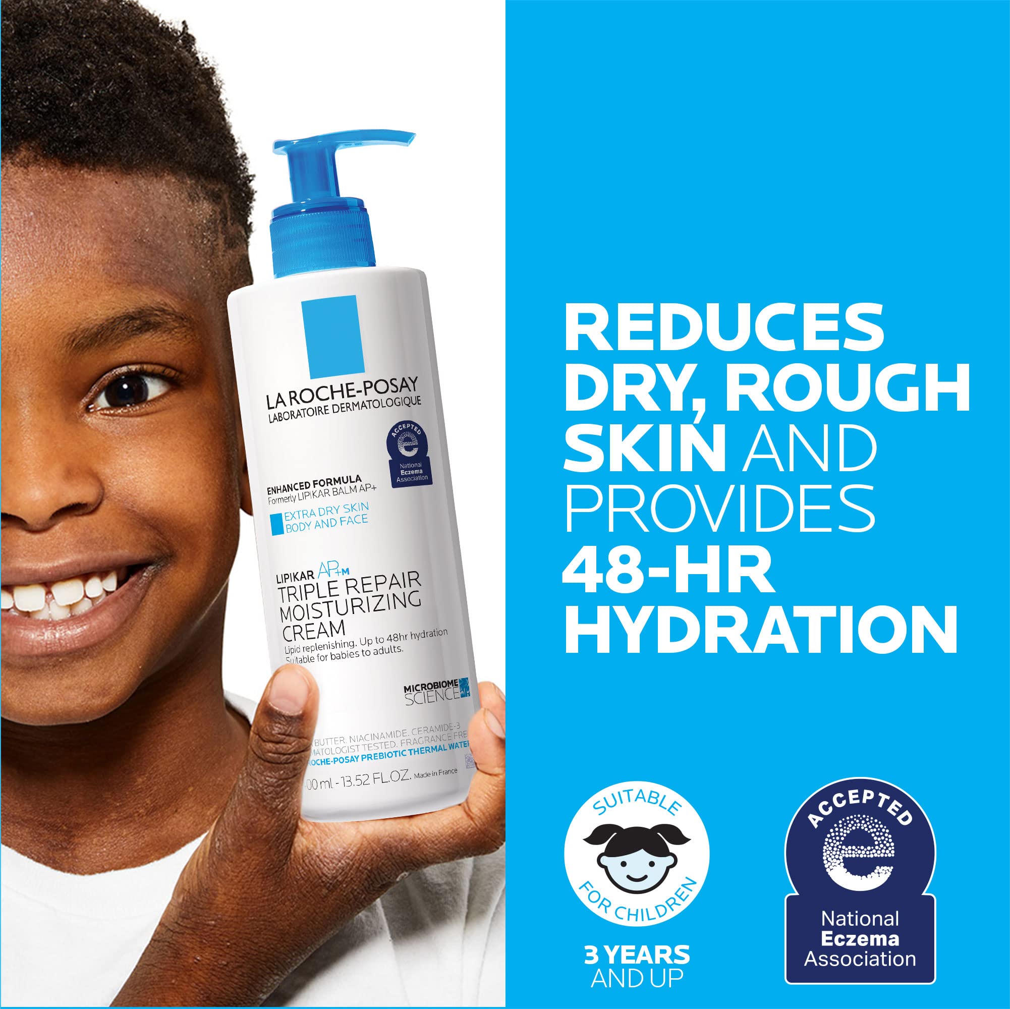 La Roche-Posay Lipikar Daily Repair Moisturizing Lotion Full Size & Travel Size Skin Care Set, Body Lotion for Dry Skin & Eczema, With Niacinamide & Shea Butter for All Day Hydration, Gift Set