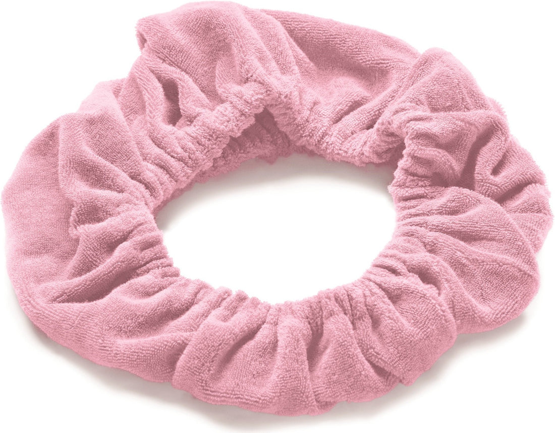 TASSI Soft Pink Terrycloth Hair Holder Wrap, The Best Way To Hold Your Hair Since...Ever!