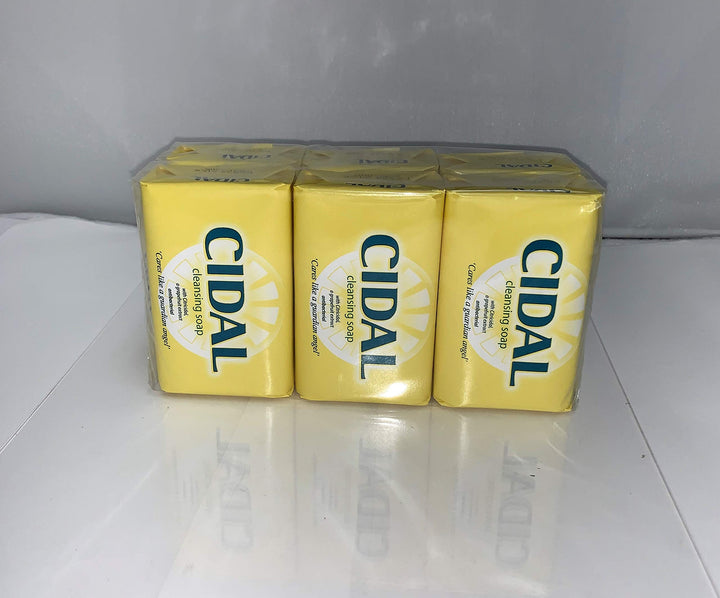 3 x Cidal Natural Antibacterial soap twin pack 125g