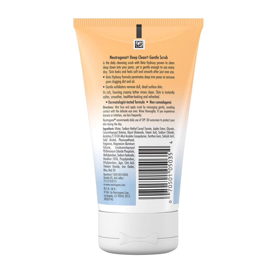 Neutrogena Deep Clean Gentle Daily Facial Scrub, Oil-Free Cleanser 4.2 fl. Oz