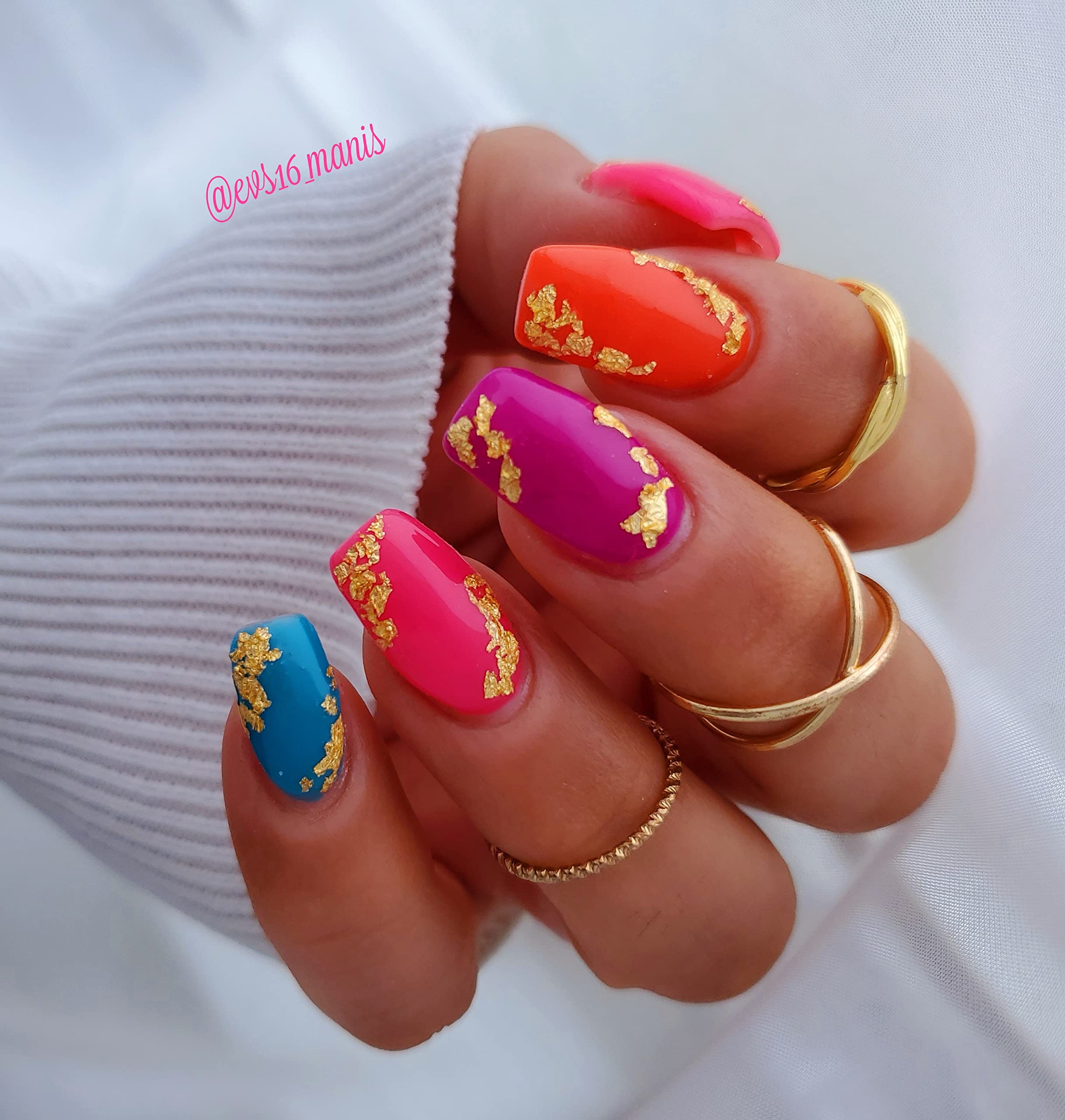 AIMEILI Gel Nail Polish Soak Off Summer Gel Nail Lacquer, Neon Pink Hot Pink Neon Orange Blue Yellow Green Purple Summer Color Gel Set Of 6pcs X 10ml - Kit Set 11