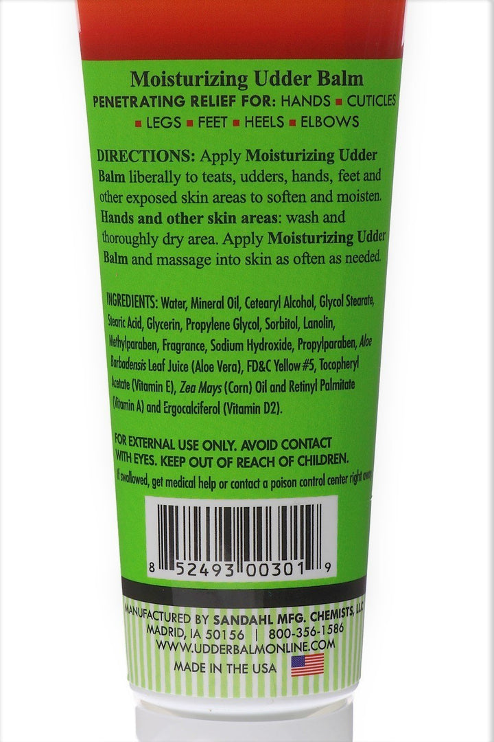The Happy Cow Moisturizing Udder Balm - 3oz tube (3 Pack)