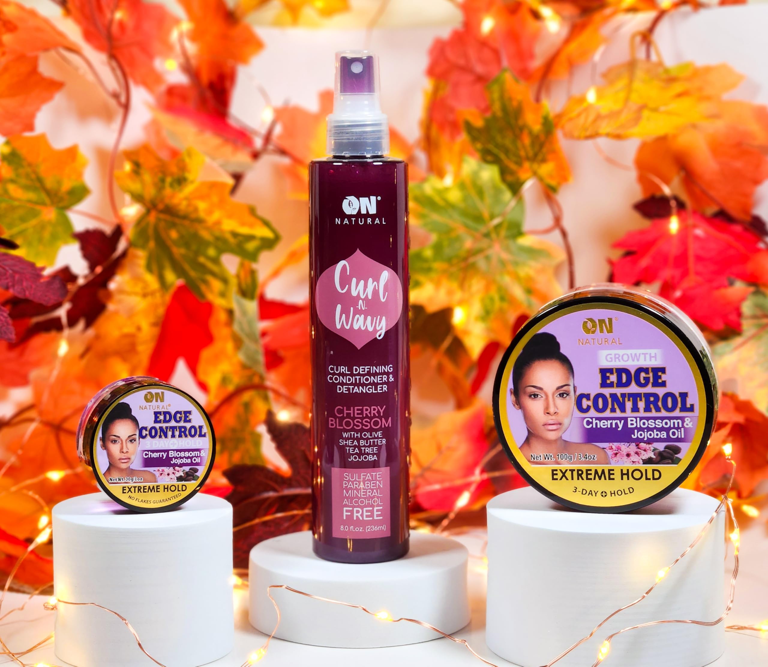 ON NATURAL - Curl n Wavy - Detangler [Cherry Blossom] 4.5oz (Pack of 1)