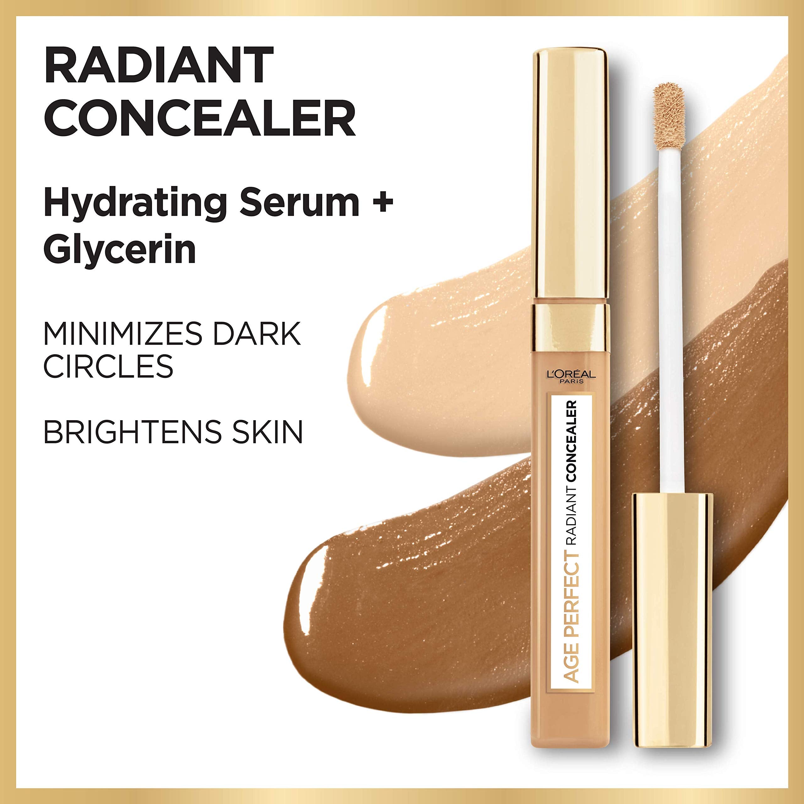 L’Oréal Paris Age Perfect Radiant Concealer with Hydrating Serum and Glycerin, Ivory Beige