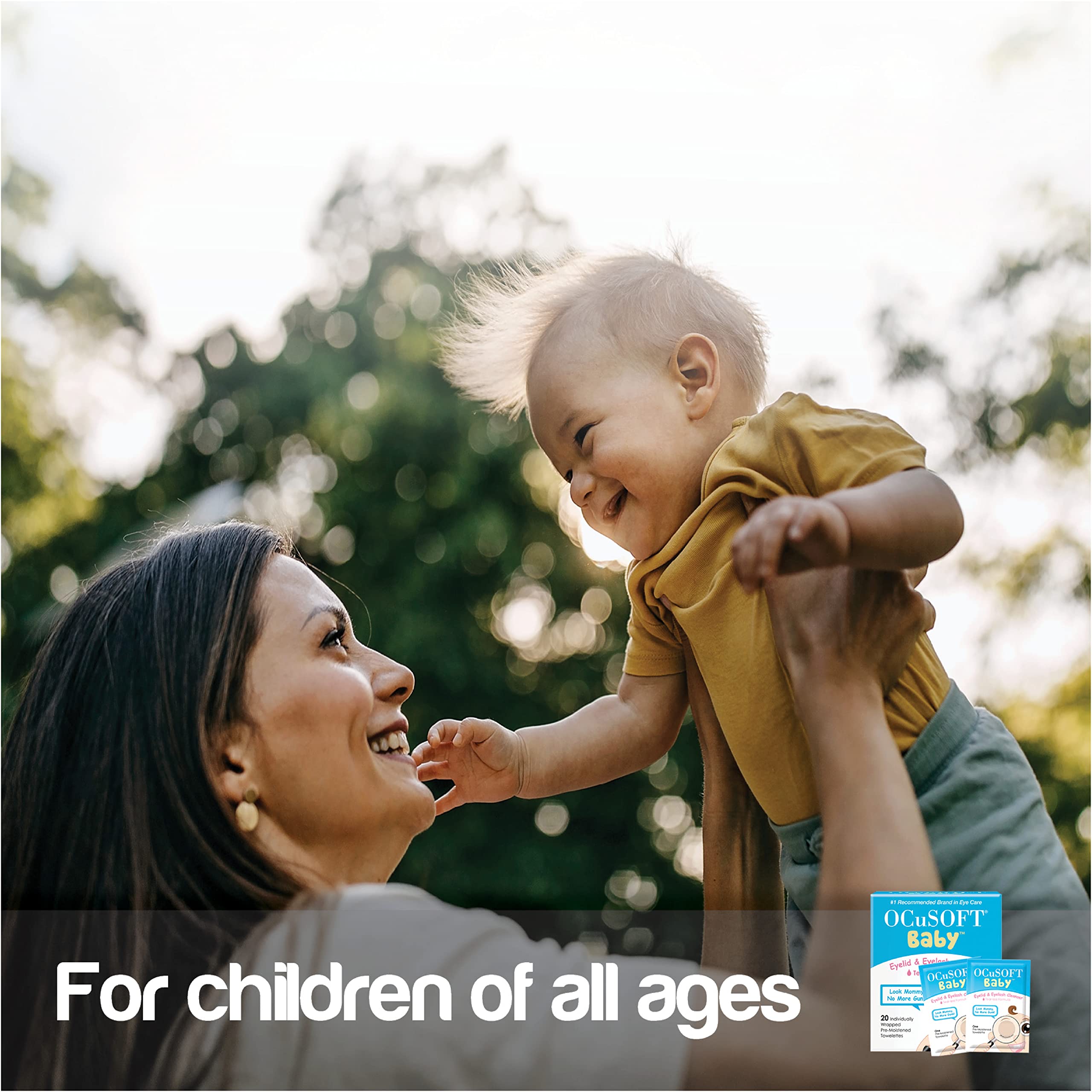 OCuSOFT Baby Eyelid and Eyelash Cleanser, Pre-Moistened Towelette, 20 Count