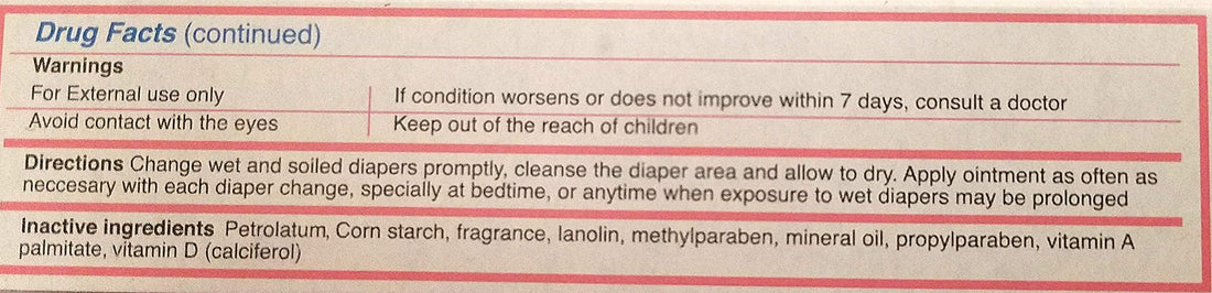 Vitacilina Bebe Diaper Rash Ointment 1.76 Ounces. 3 Pack