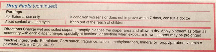 Vitacilina Bebe Diaper Rash Ointment 1.76 Ounces. 3 Pack