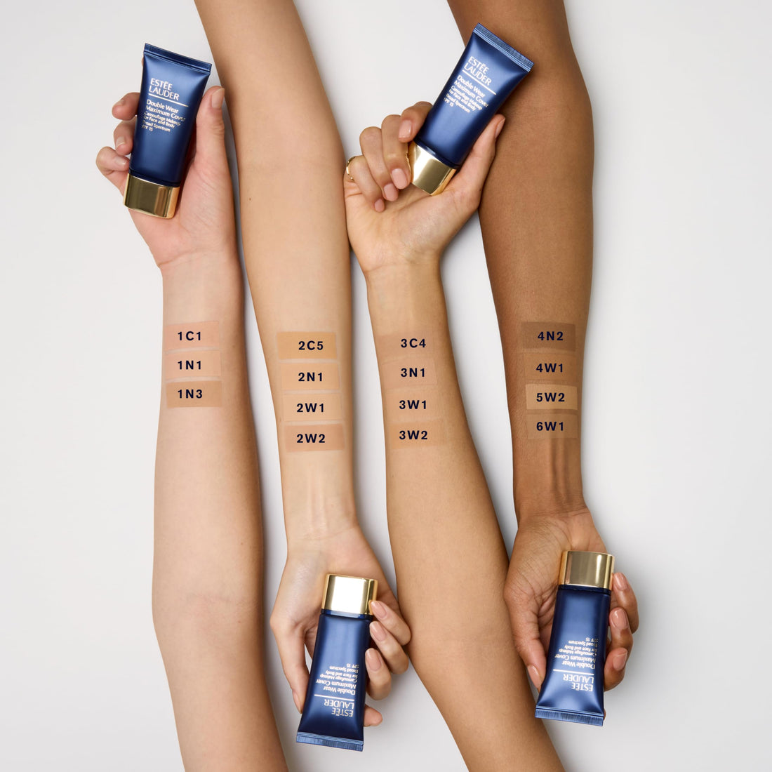 Estée Lauder Double Wear 24-Hour Maximum Cover Camouflage Foundation for Face and Body SPF 15 | Full Coverage | Tattoo Cover Up Makeup Waterproof, 1.0 Fl Oz, 2C5 Creamy Tan