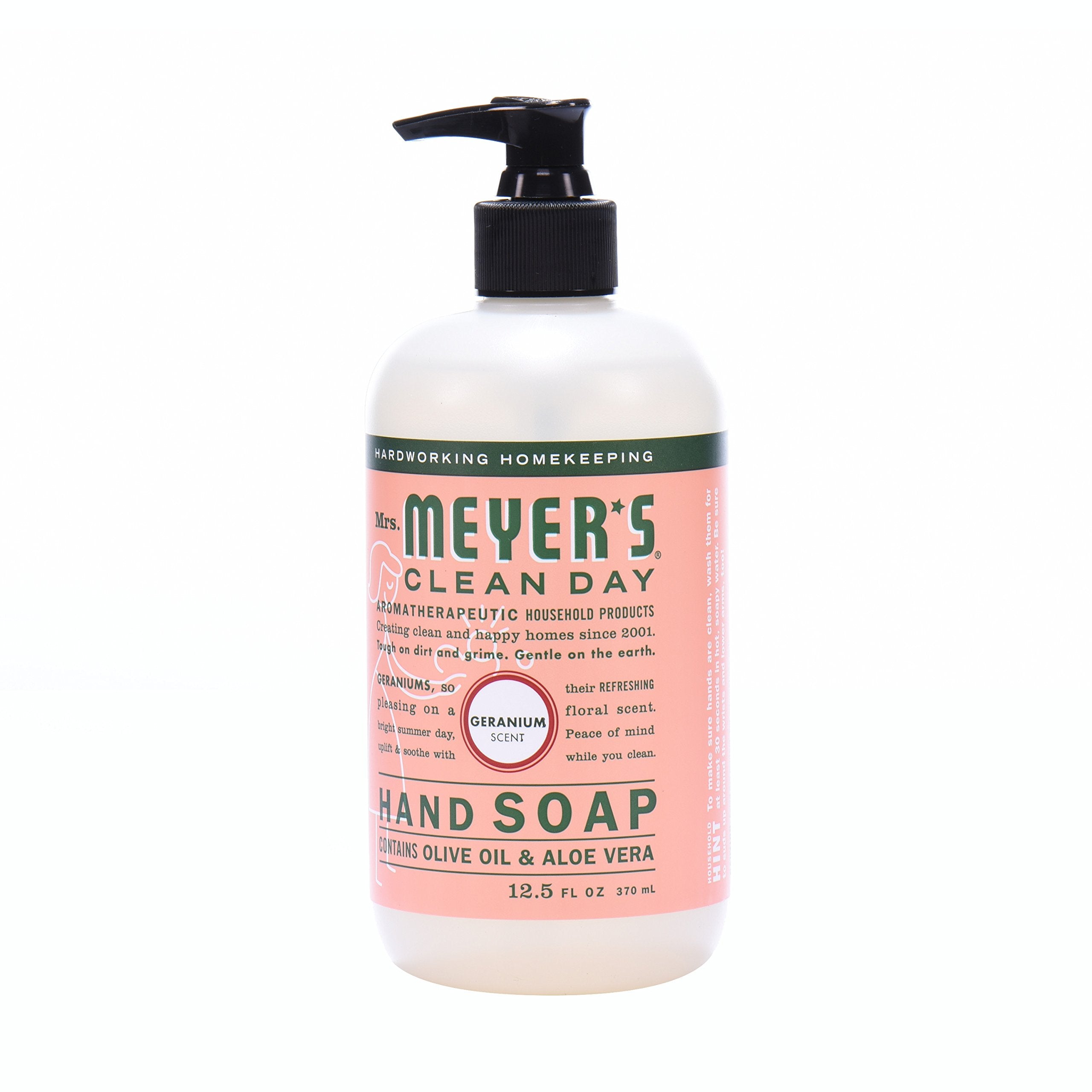 Mrs Meyers Hand Soap Geranium 12.5 Ounce Pump (370Ml) (6 Pack)