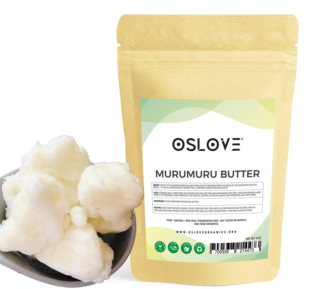 PureNatural and Unrefined Murumuru Butter 8oz by Oslove Organics