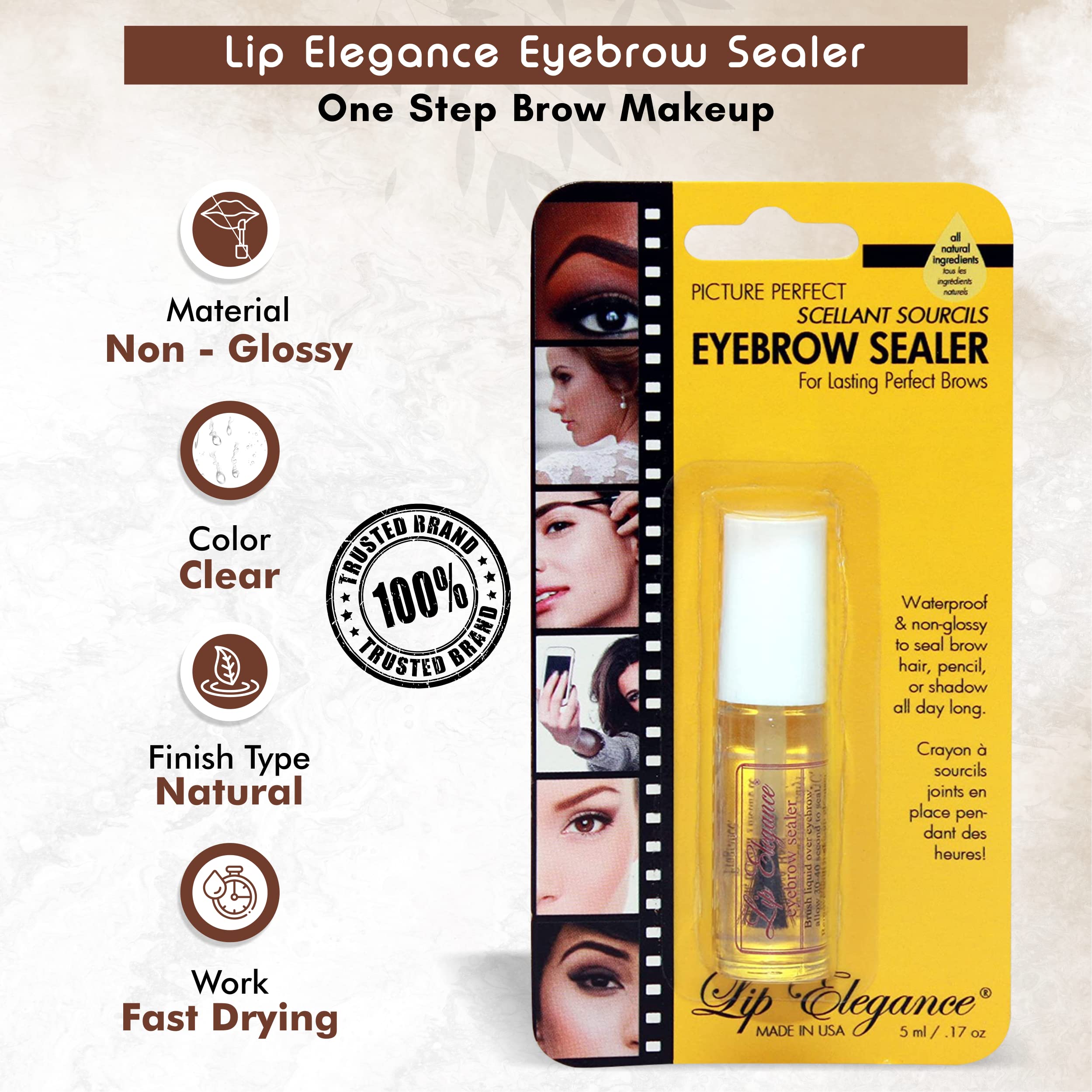 Lip Elegance Eyebrow Sealer, 0.17 oz