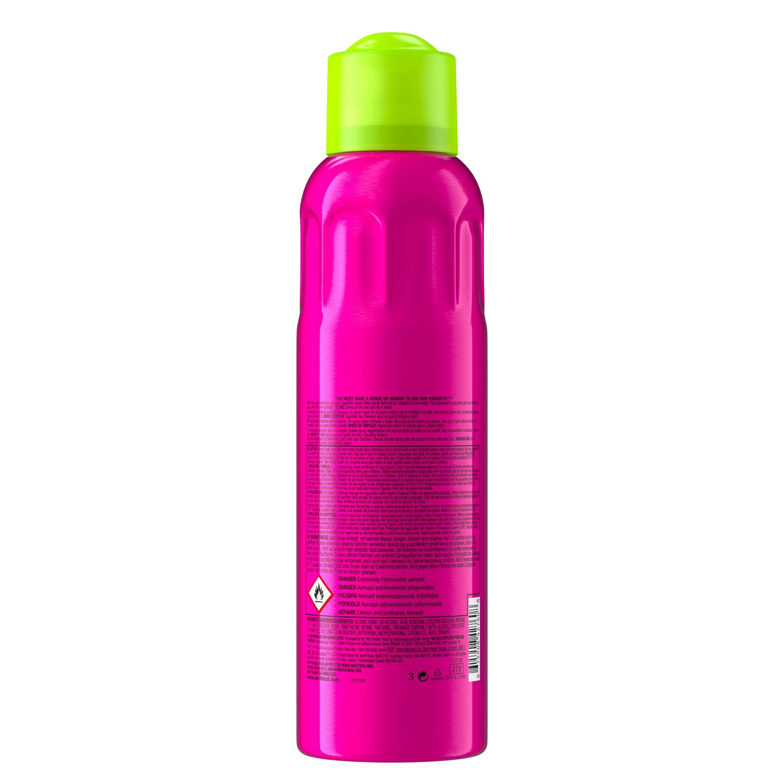 Bed Head TIGI Headrush Shine Adrenaline with a Superfine Mist 5.3 oz (200 ml)