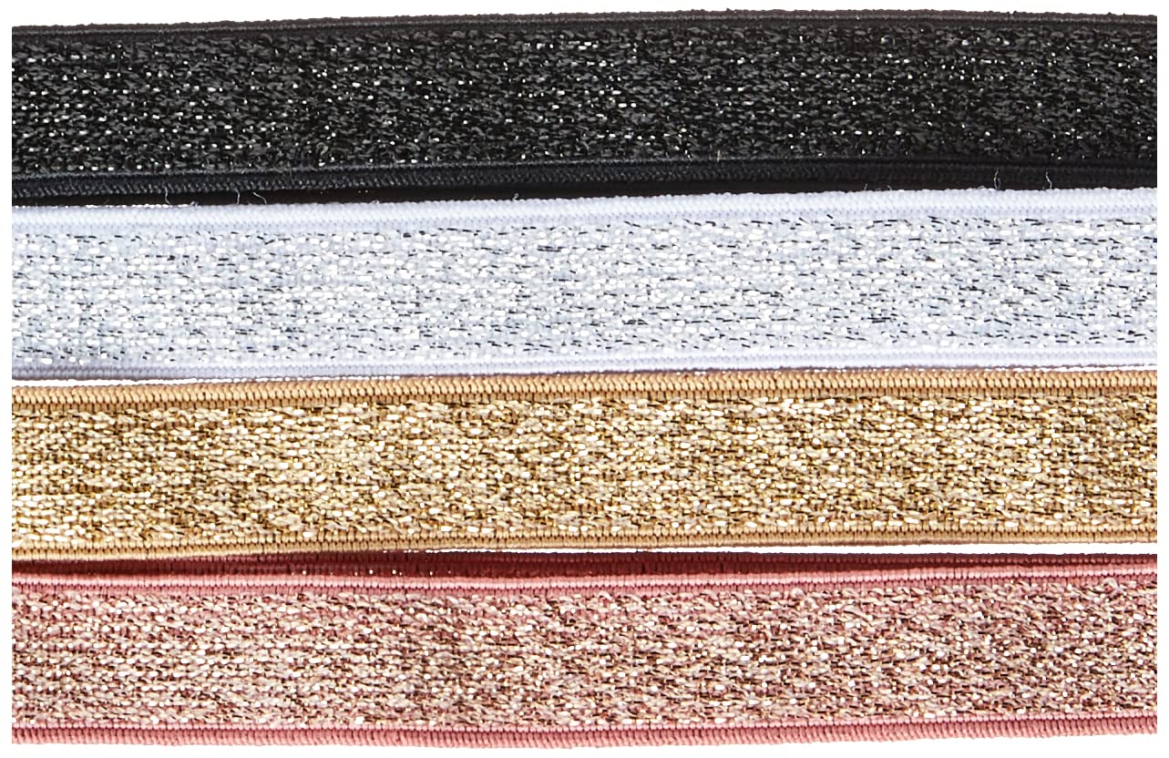 Revlon Essentials 4 Piece Metallic Headwraps