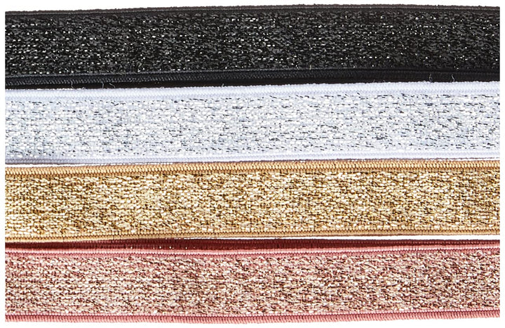 Revlon Essentials 4 Piece Metallic Headwraps