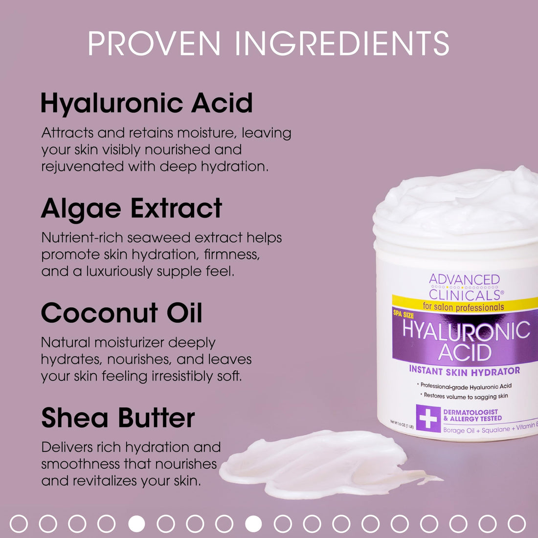 Advanced Clinicals Hyaluronic Acid Body Lotion + Firming Collagen Cream 2pc Skin Care Set | Skin Tightening Body Moisturizer & Face Lotion | Hyaluronic Acid Lotion | Skin Care Products, 2pc Bundle