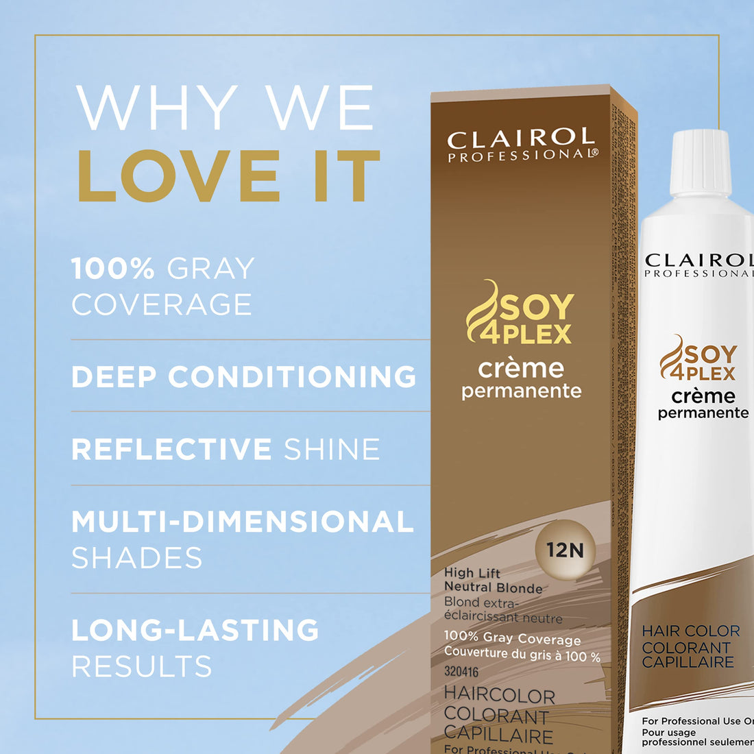 Clairol Professional Permanent CrÃƒ¨me, 12n High Lift Neutral Blonde, 2 oz.