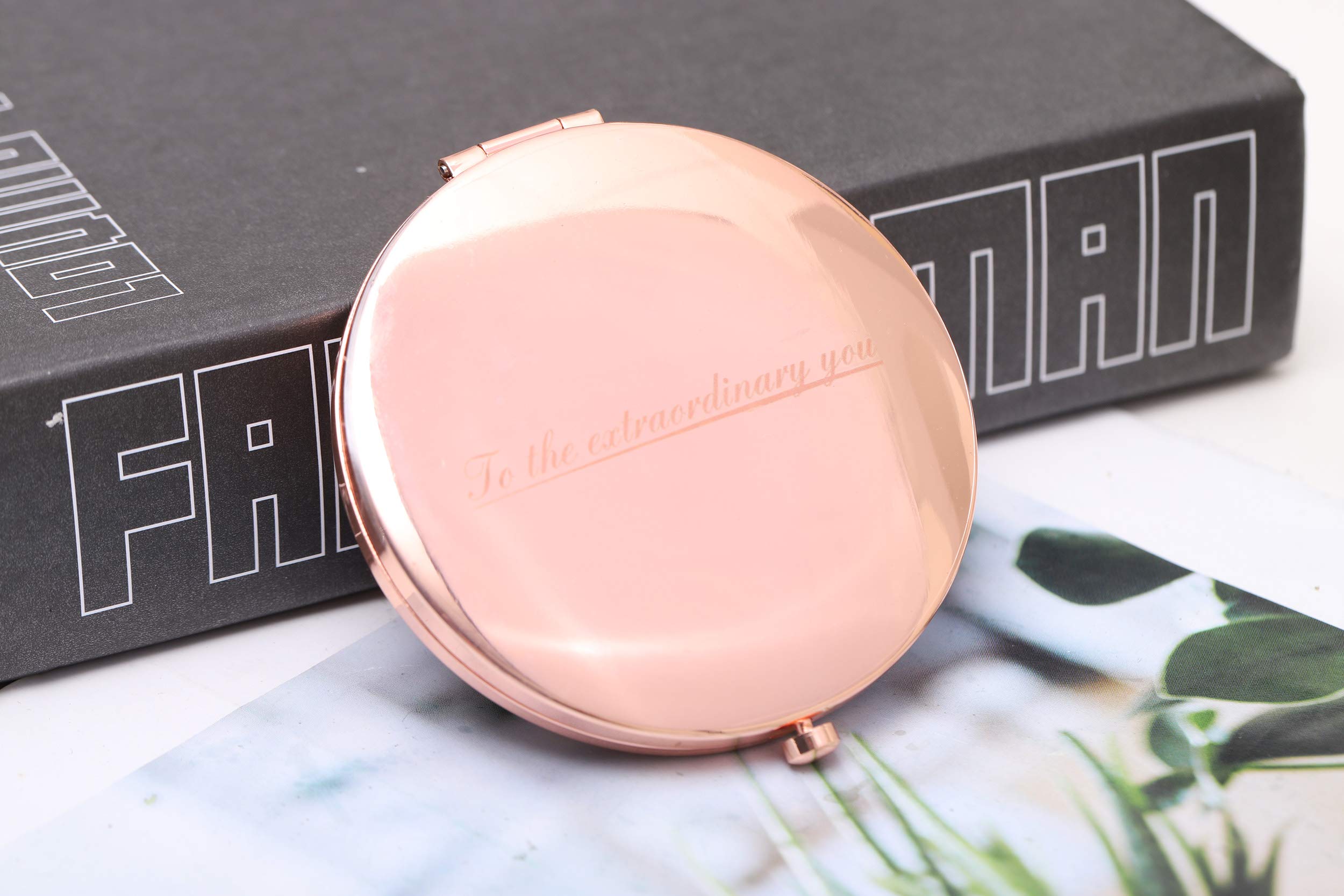 BangBangSing Magnifying Compact Cosmetic Mirror 2.75 Inch Round Handheld Travel Pocket Makeup Mirror