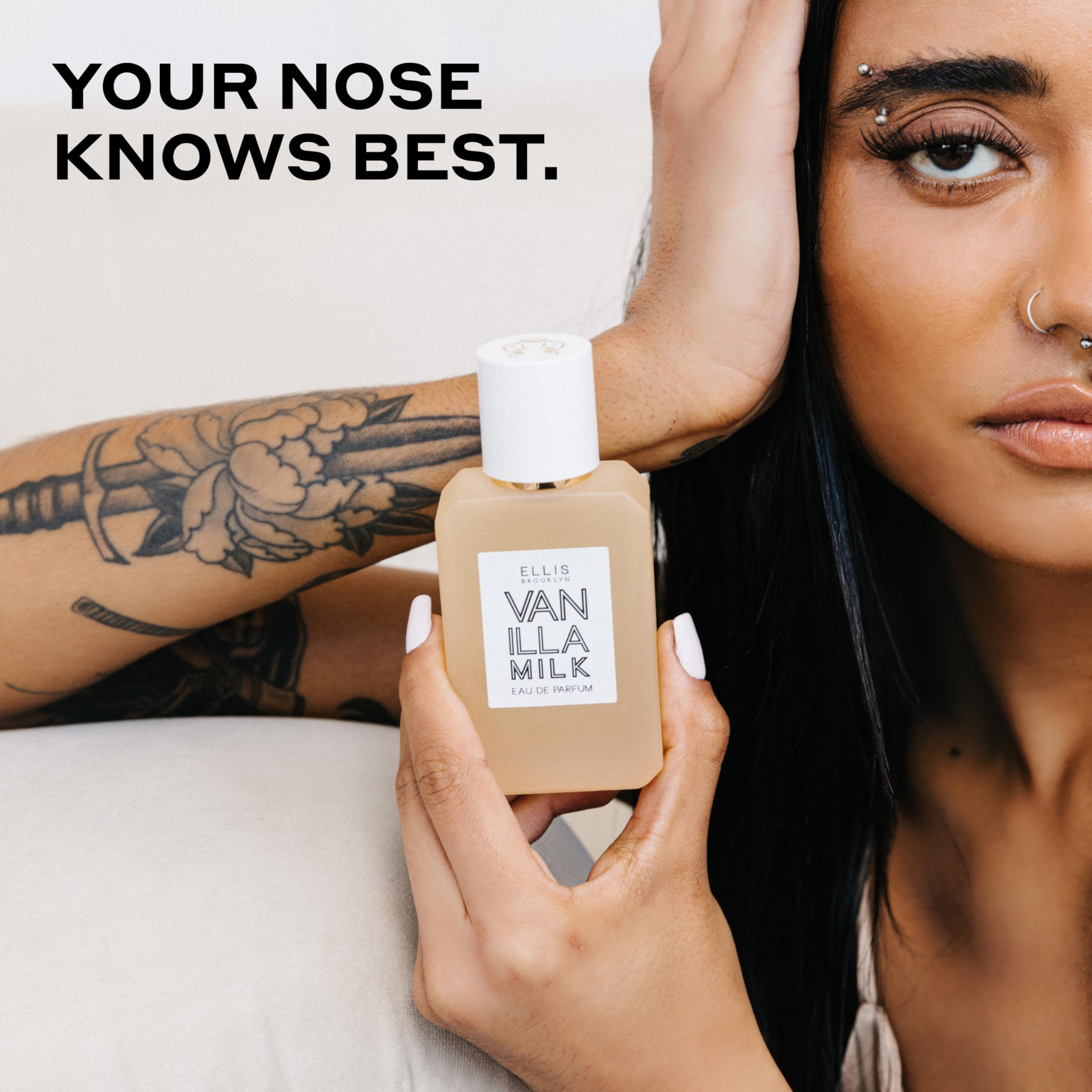 Ellis Brooklyn VANILLA MILK Eau De Parfum - Gourmand Perfume For Women with Creamy Milk, Bourbon Vanilla, & Sandalwood, Vegan Perfume Made In The USA