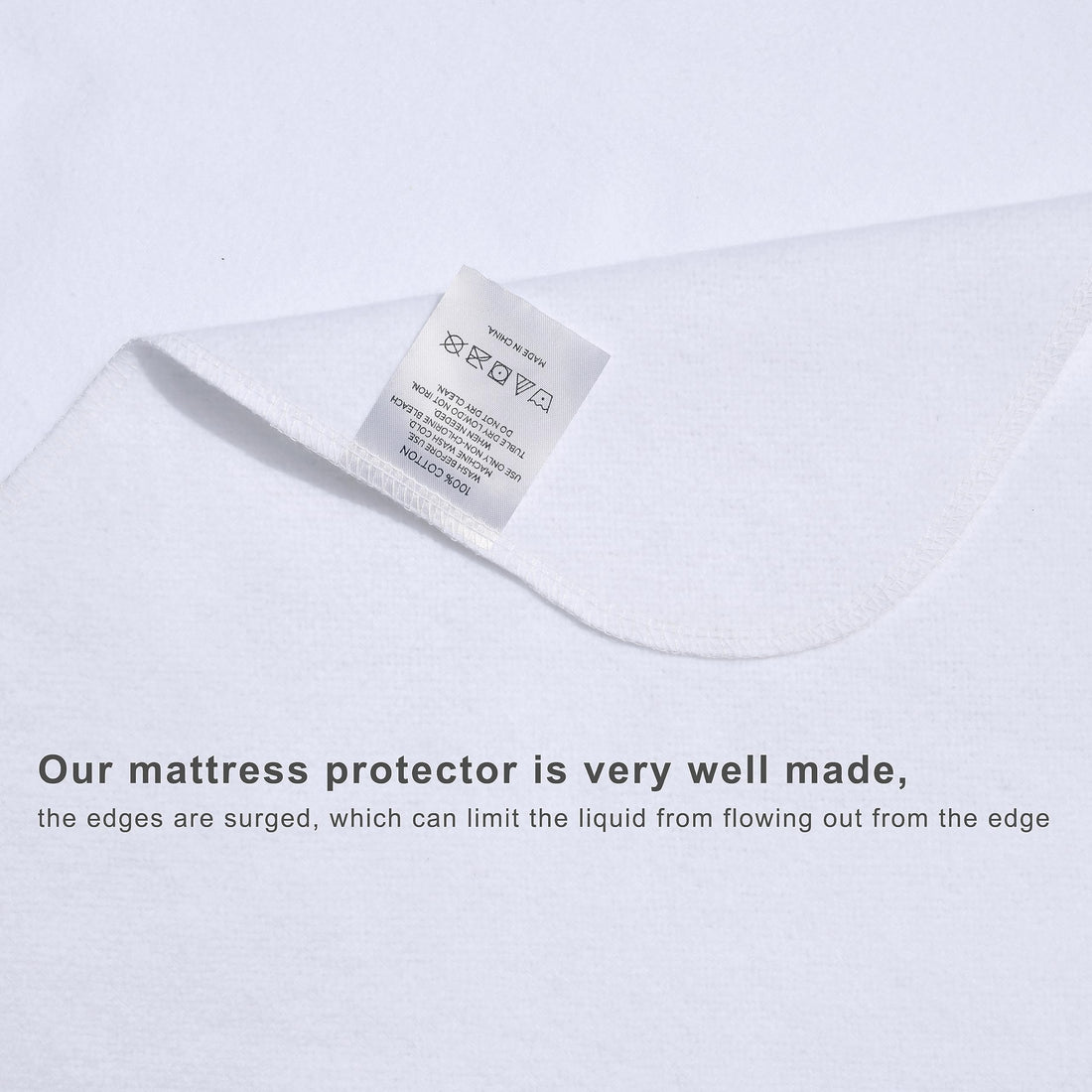 Flannel Crib Protector Pad, Water Resistant Utility Cotton Mattress Protector Pad, Solid White Waterproof Diaper Pad, One Size (34x54(2pack))