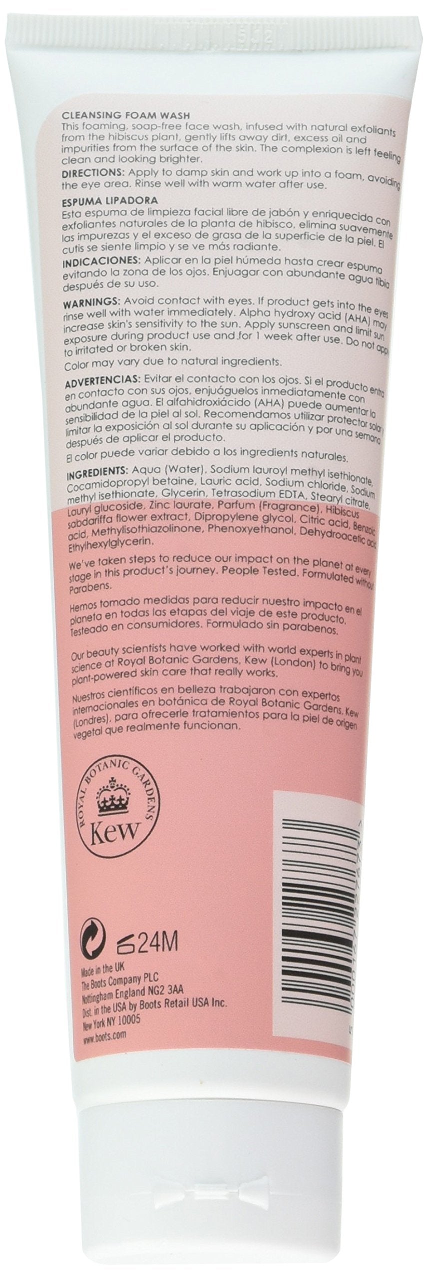 BOOTS Botanics All Bright Cleansing Foam Wash