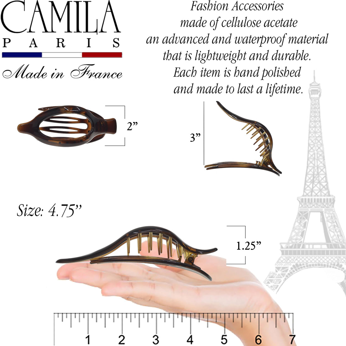 CP2372, CLIP Large Tortoise, SIDE