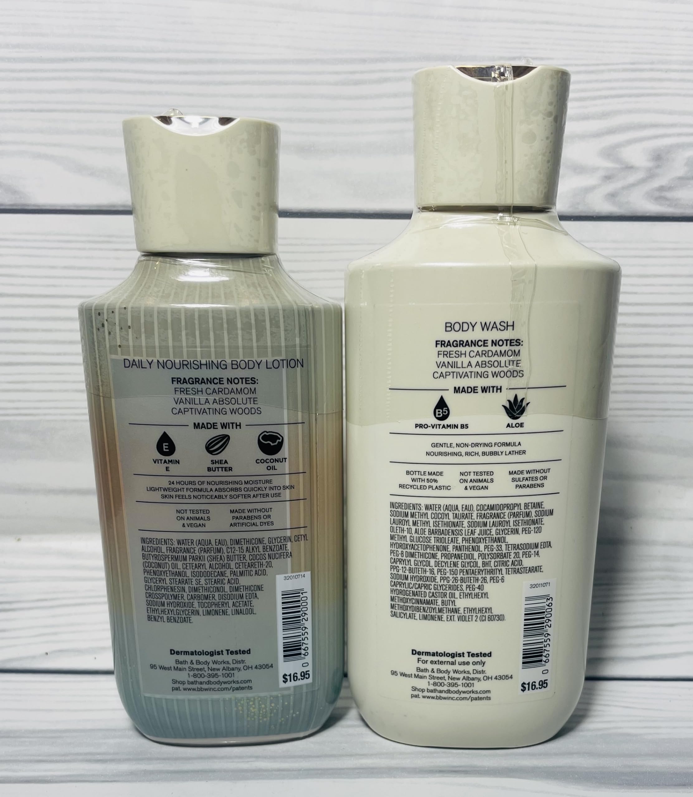 Bath & Body Works Vanilla Romance Body Lotion and Body Gel Wash 2 Piece Set