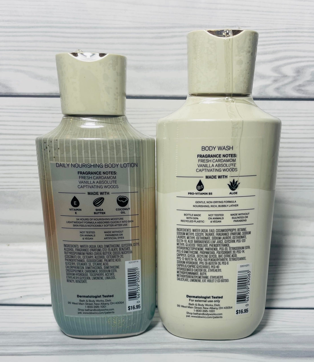Bath & Body Works Vanilla Romance Body Lotion and Body Gel Wash 2 Piece Set