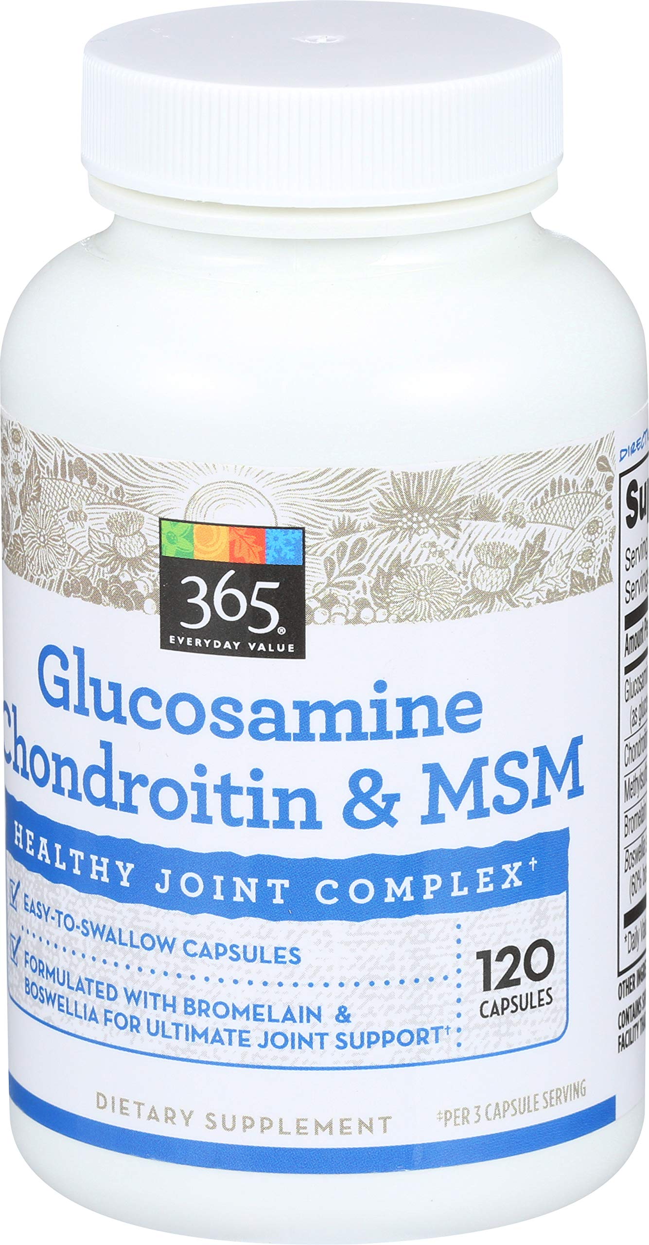 365 Everyday Value, Glucosamine Chondroitin & MSM, 120 ct
