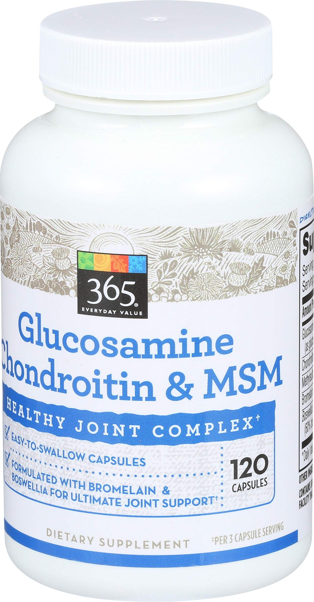 365 Everyday Value, Glucosamine Chondroitin & MSM, 120 ct