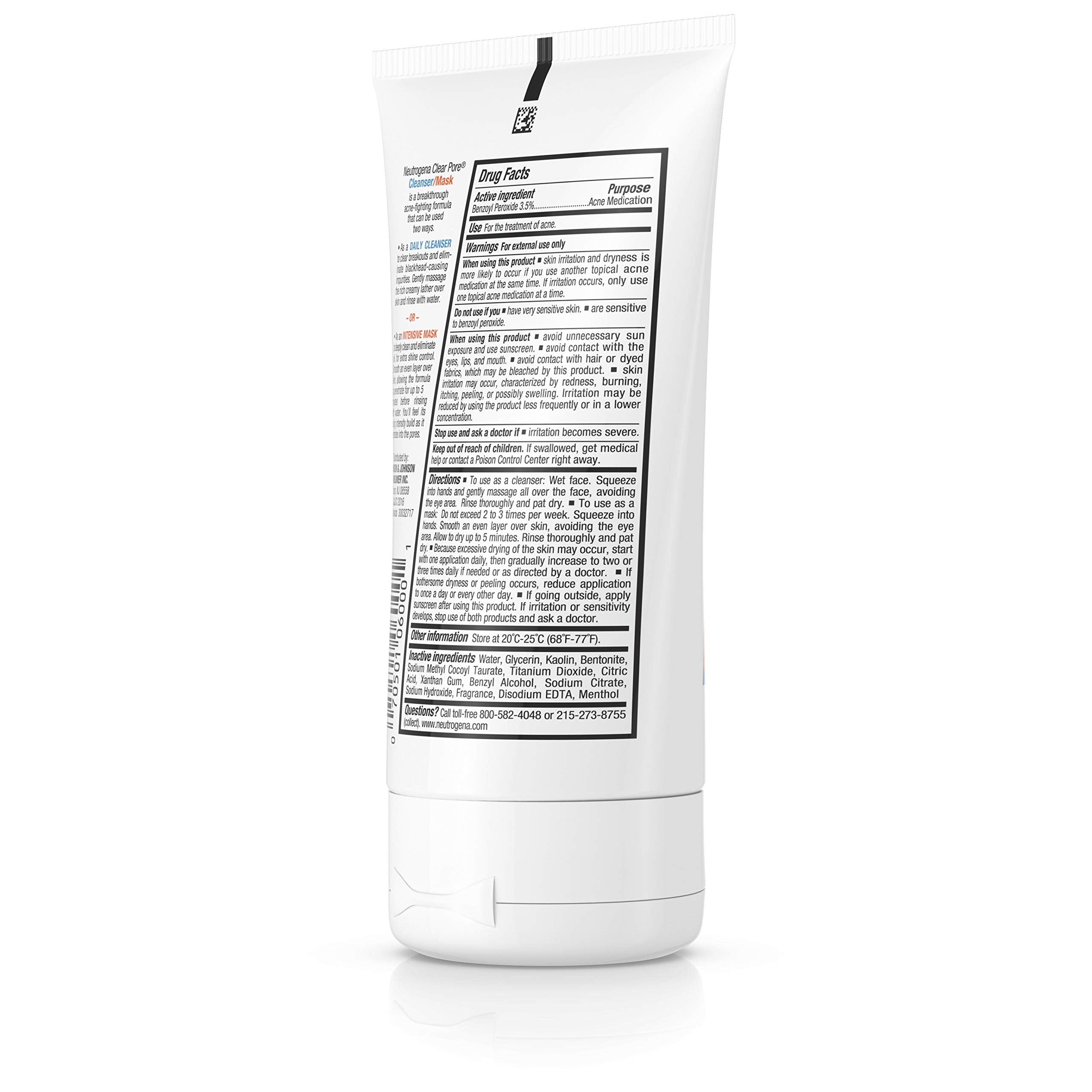 Neutrogena Neutrogena Clear Pore Cleanser Mask, 4.2 oz