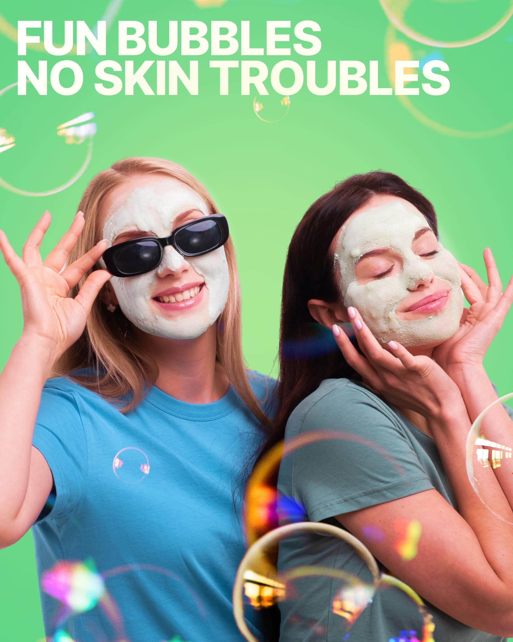 WONDER FAMILY Korean Carbonated Bubble Clay Mask for Face – Black Head Remover for Face – Deep Pore Cleansing Mask – Facial Blackhead Remover Mask – Pack 7 Korean Face Masks Skincare