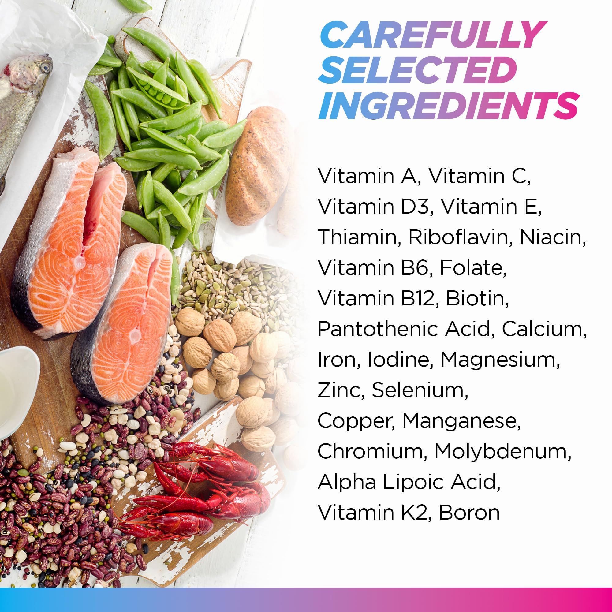 Livingood Daily Methylated Multivitamin for Women & Men, Multi Vitamin - Mineral Supplement Capsules with Iron, B Complex, Selenium, & Zinc - Non-GMO, Gluten-Free, Vegetarian Multi Vitamins for Adults