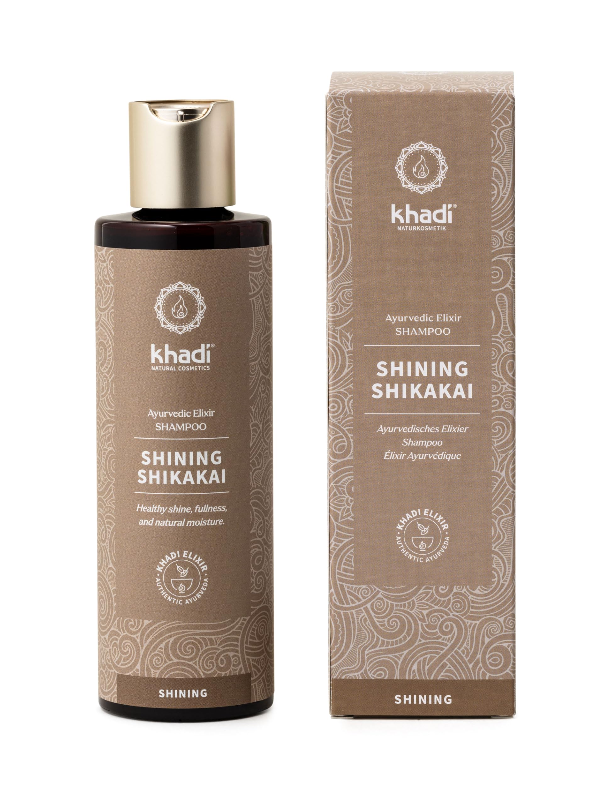 KHADI SHINING SHIKAKAI Ayurvedic shampoo,100% natural, silicone & sulfate-free, Shikakai & Aloe Vera smoothes, conditions, adds shine, split end protection, vegan hair care & organic beauty 6.7oz