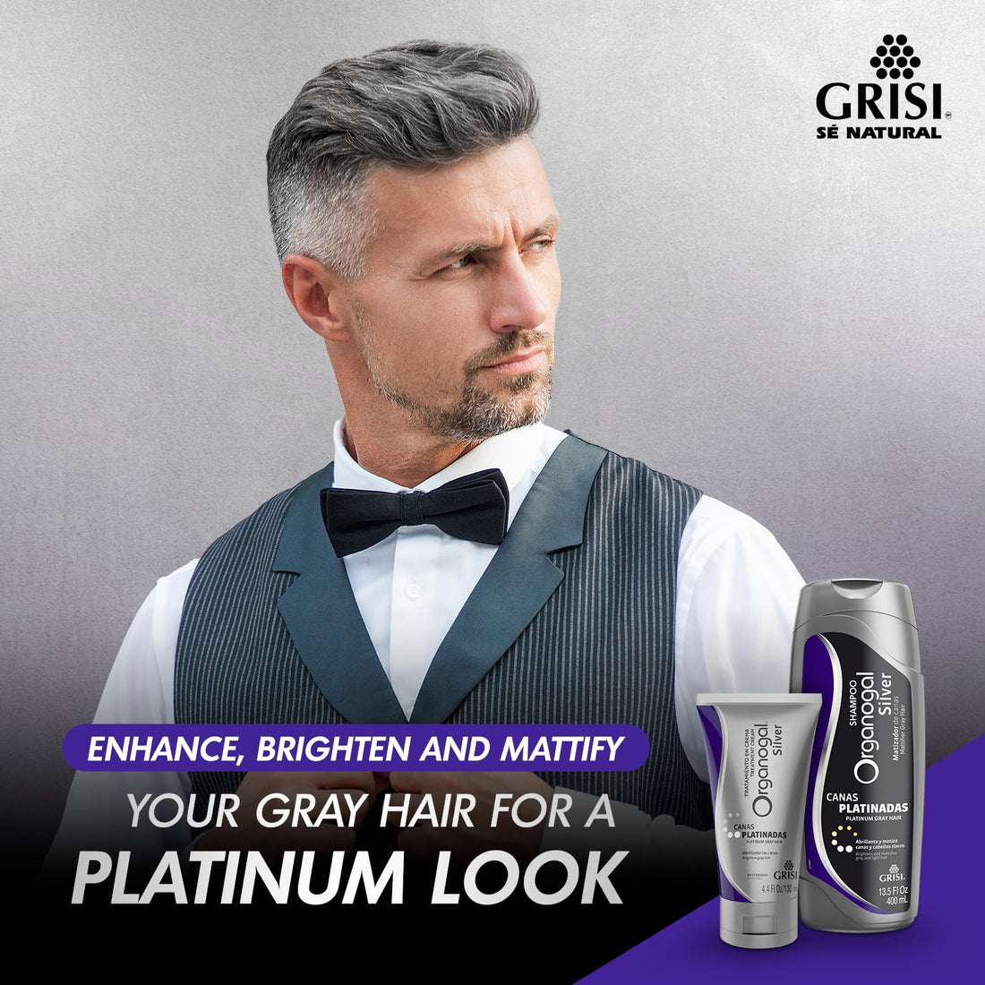 ORGANOGAL Grisi Tratamiento Silver Canas Platinador 2 Pack