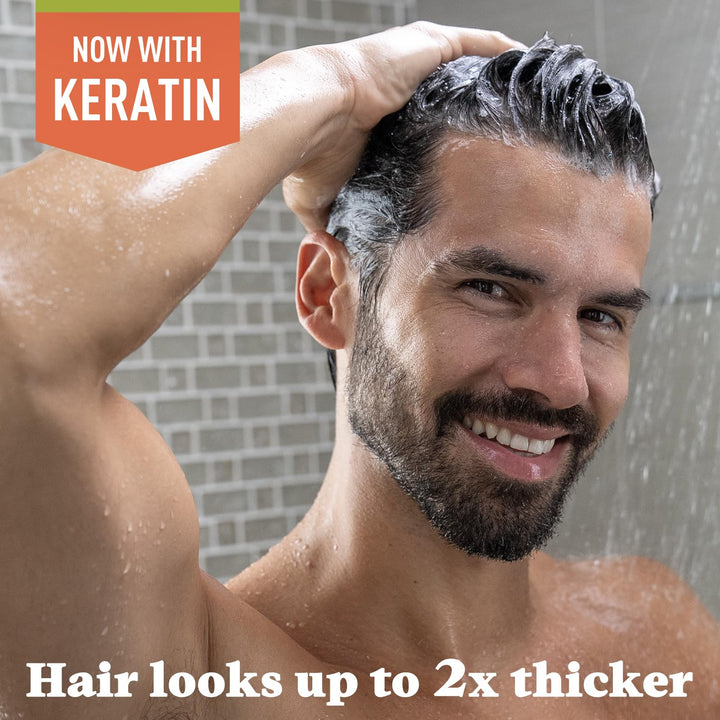 Just for Men Control GX Grey Reducing Shampoo, Gradual Hair Color with Keratin for Stronger Thicker and Healthier Looking Hair, 4 Fl Oz - Pack of 3 (Packaging May Vary)