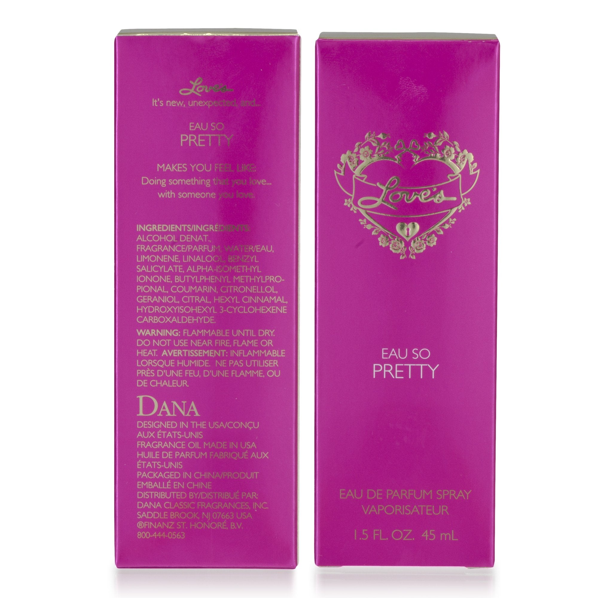LOVE'S EAU SO PRETTY EAU DE PARFUM SPRAY 1.5 FL. OZ. BY DANA CLASSIC FRAGRANCES by Dana Classic Fragrances