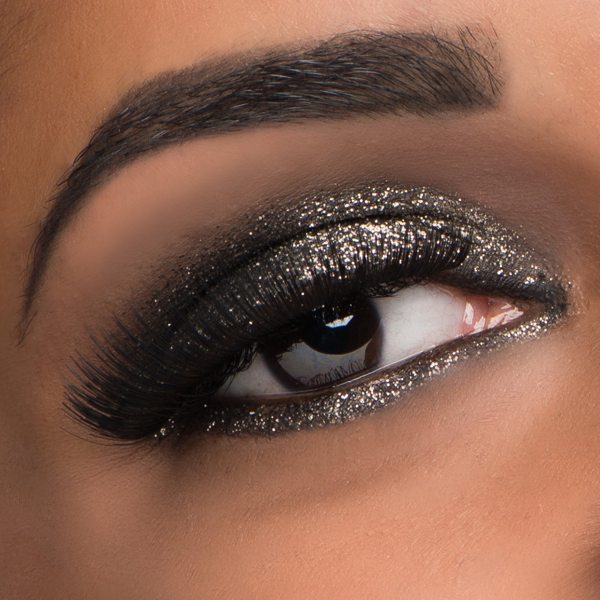 GLITTIES - Charcoal - Cosmetic Grade Extra Fine (.006) Loose Glitter Powder Safe for Skin! Perfect for Makeup, Body Tattoos, Face, Hair, Lips, Soap, Lotion, Nail Art - (10 Gram Jar)