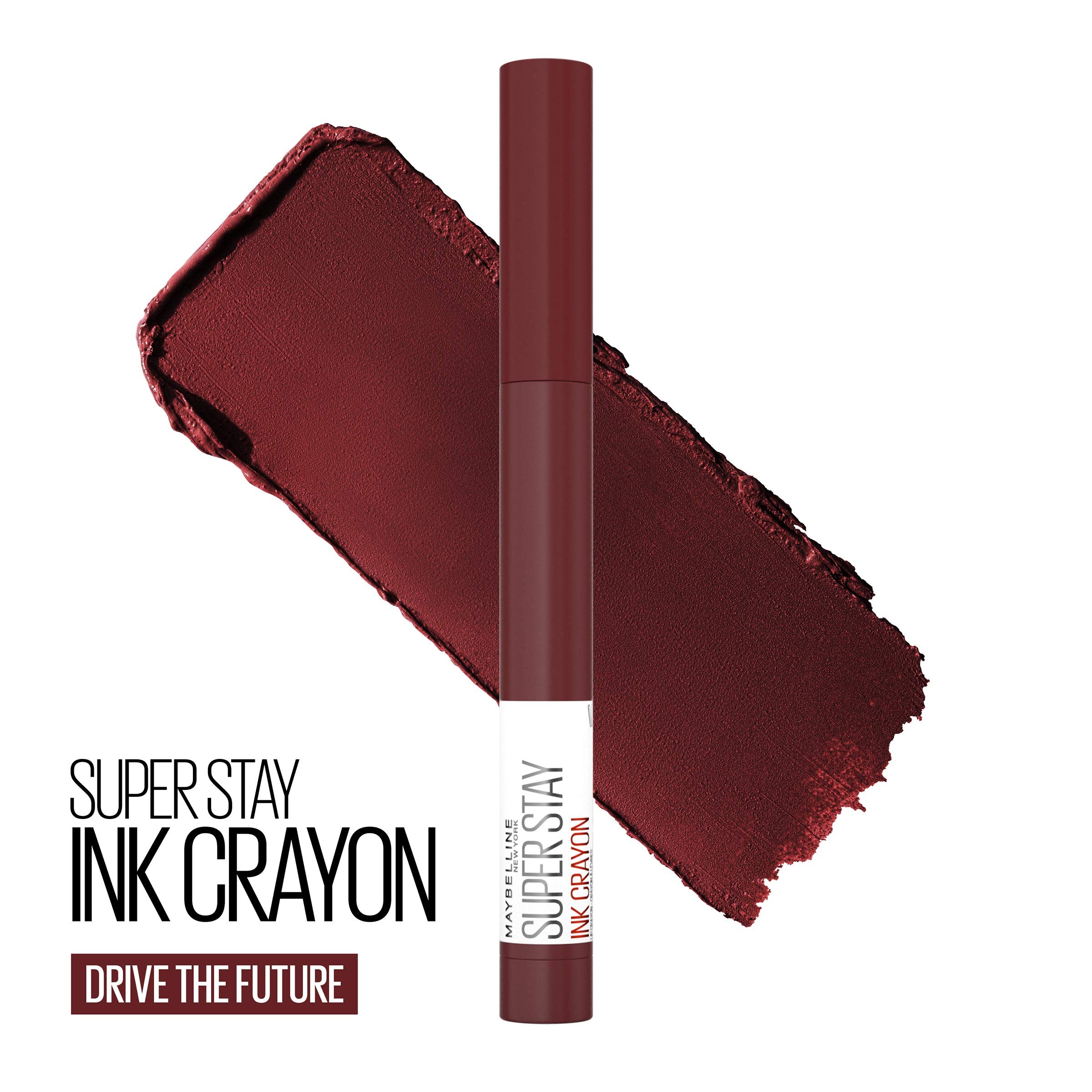 Maybelline New York Maybelline Super Stay Ink Crayon Matte Longwear Lipstick Makeup, Drive The Future, 0.04 Ounce ., 165 Drive The Future, 0.04 ounces (Pack of 2)