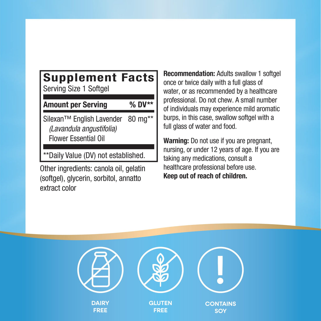 Nature's Way CalmAid, Helps Manage Stress and Tension*, Clinically Studied Lavender, Non-Drowsy, 90 Softgels