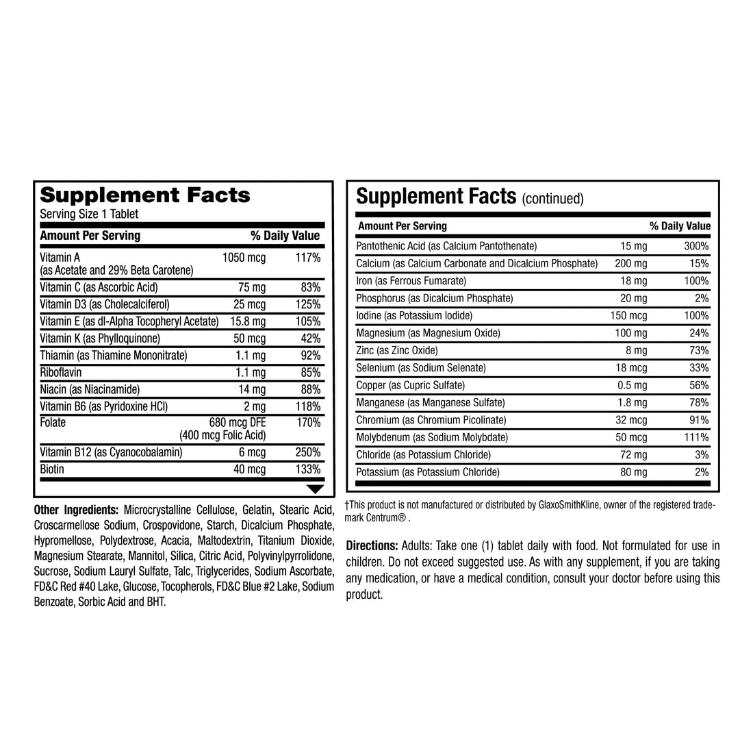 Earth's Splendor Women's Multivitamin, Overall Wellness Support, Multimineral Supplements, Helps Support Metabolism, Vitamin B12, Vitamin A, C, D, E, K, B6, Biotin (120 Immune Support Tablets)