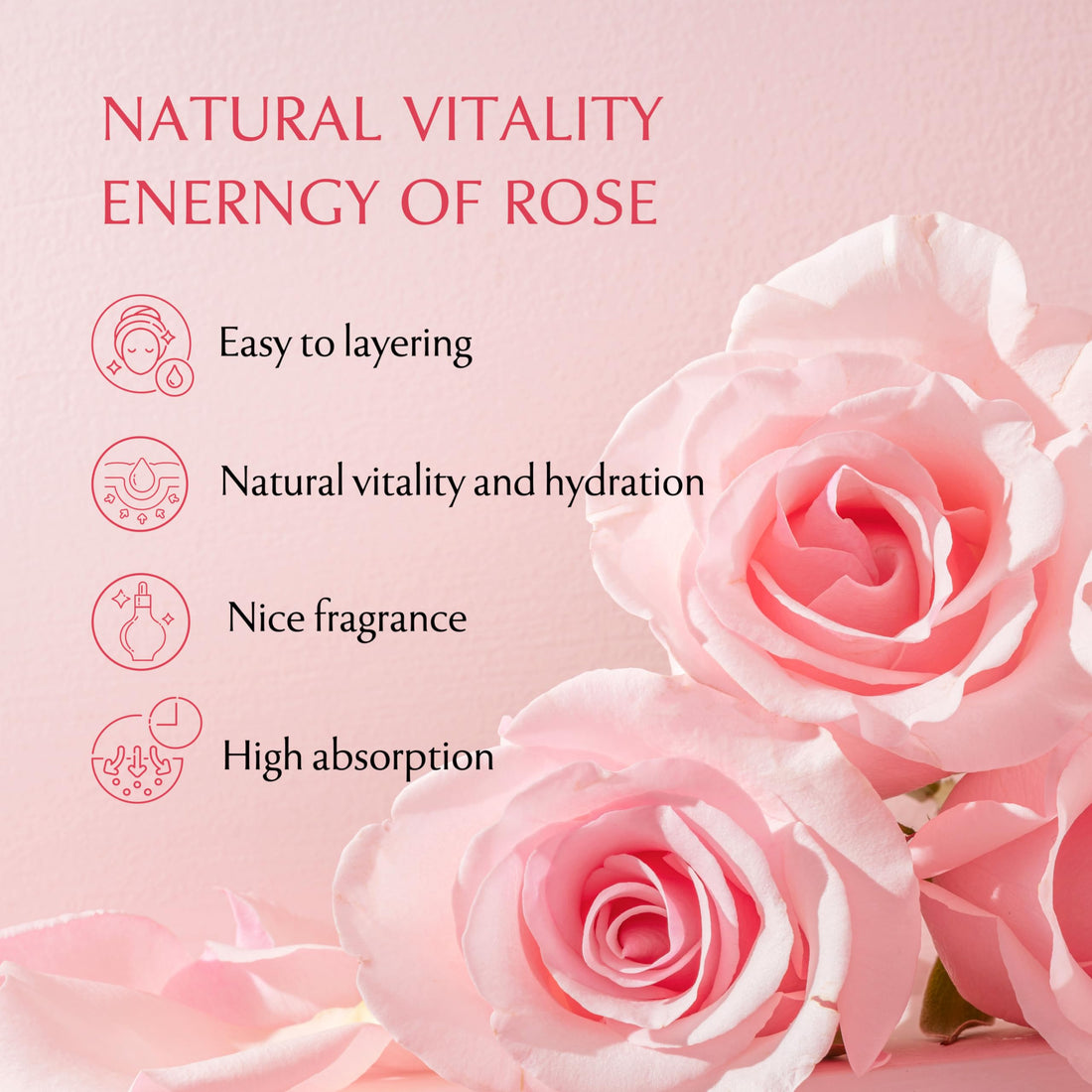 DERMALOGY by Neogen Hyal Glow Rose Essence - Hydrating Essence with 74% of Damask Rose Water & Flower Oil & Extract 160ml / 5.41 oz
