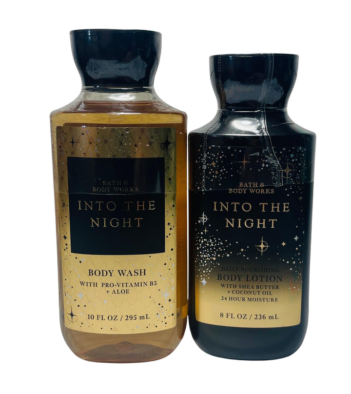 Bath & Body Works Into The Night Lotion and Body Gel Wash 2 Piece Set