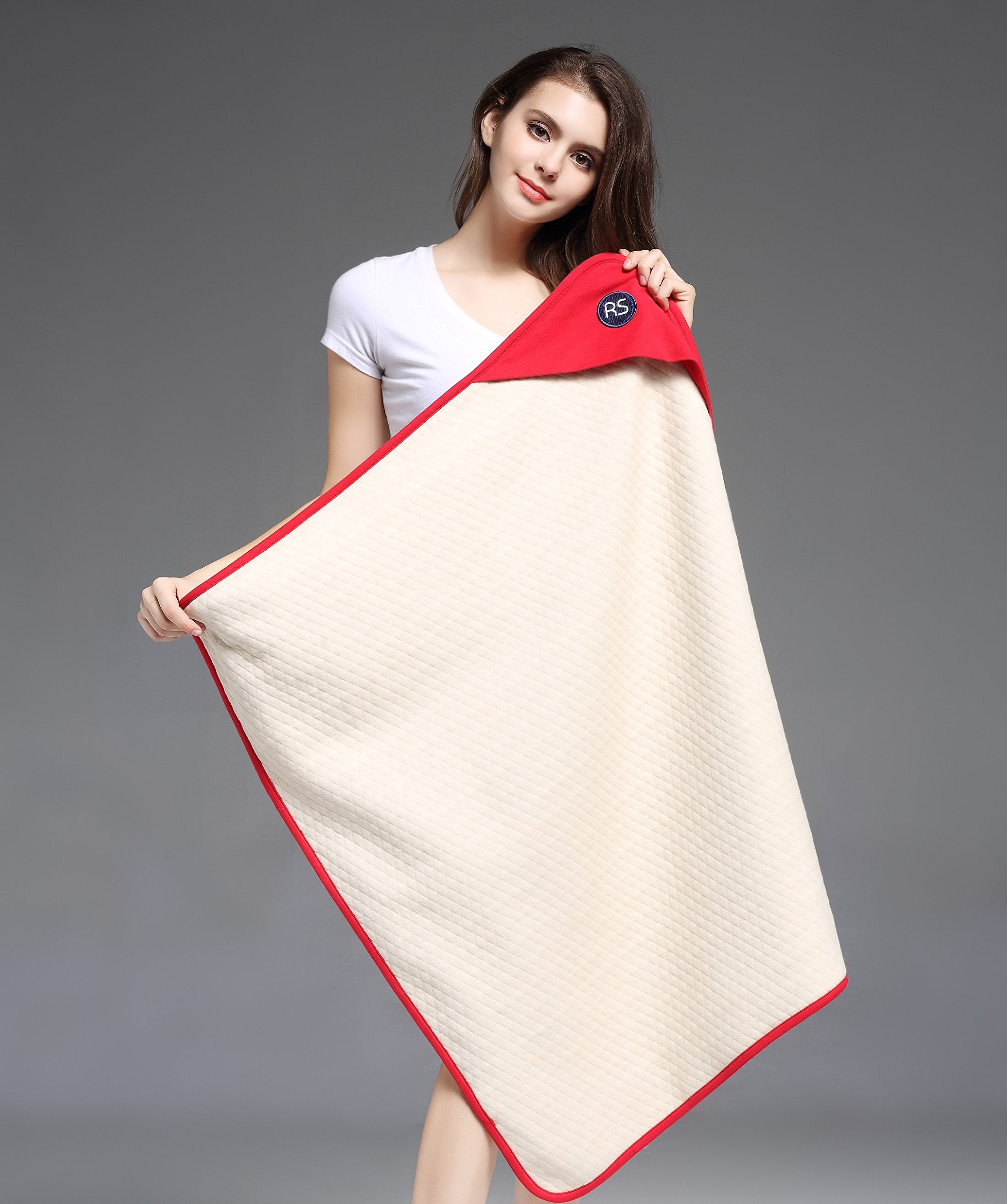 Radia Smart® 5G Blocking, EMF Protection Baby Blanket, Pregnancy Belly Shielding, Organic Cotton, 30”x35