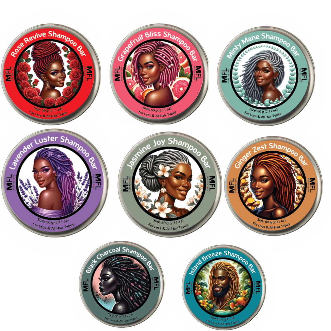 Made For Locs Shampoo Bar - Zero Waste, Travel Size, Natural Hair Cleanser for Locs & Dreadlocks, 60 g (Lavender Luster)