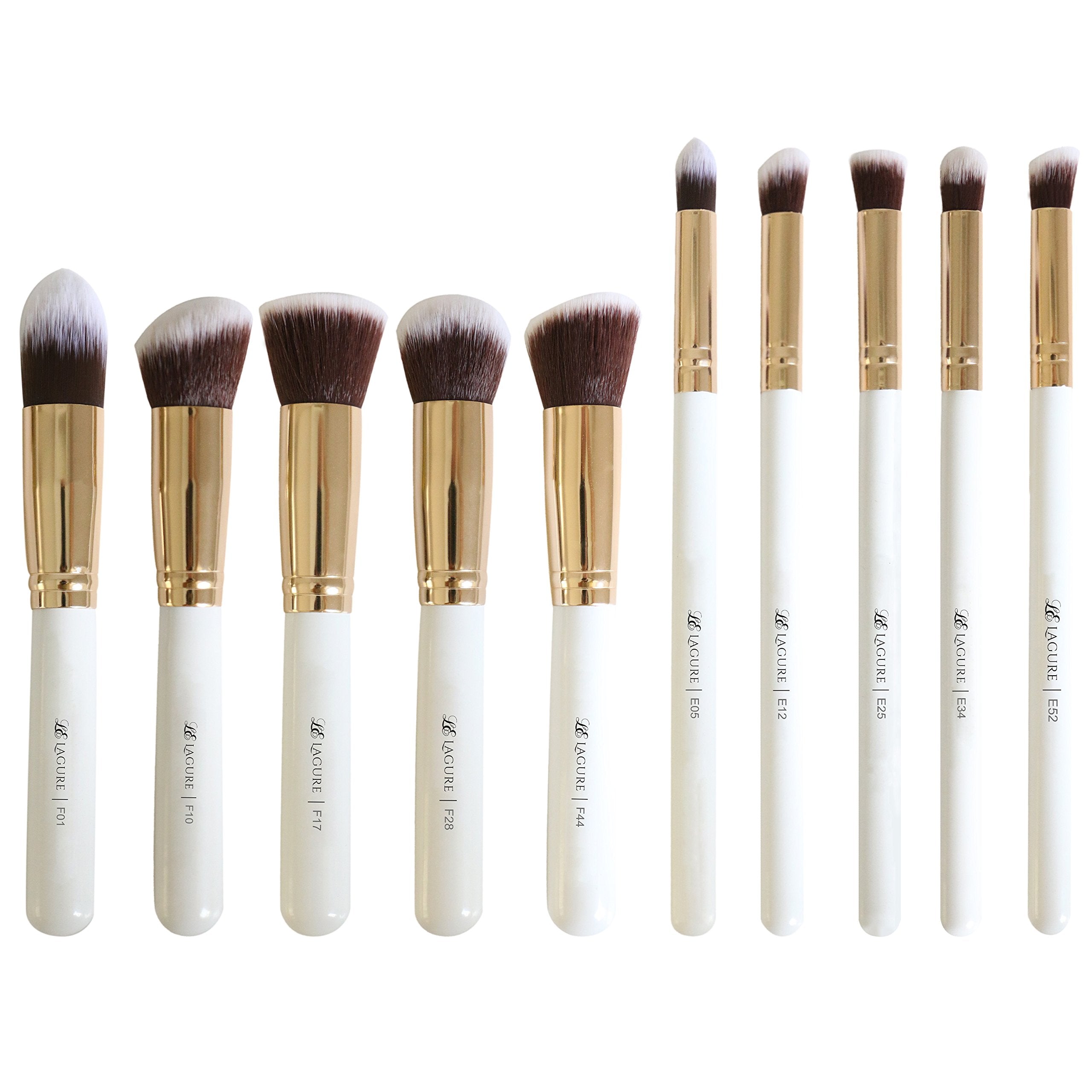 Premium Synthetic Kabuki Makeup Brush Set - The Perfect Cosmetic Brushes for Your Eyeshadow, Contour Kit, Blush, Foundation, Concealer Face Powder and Eyeliner