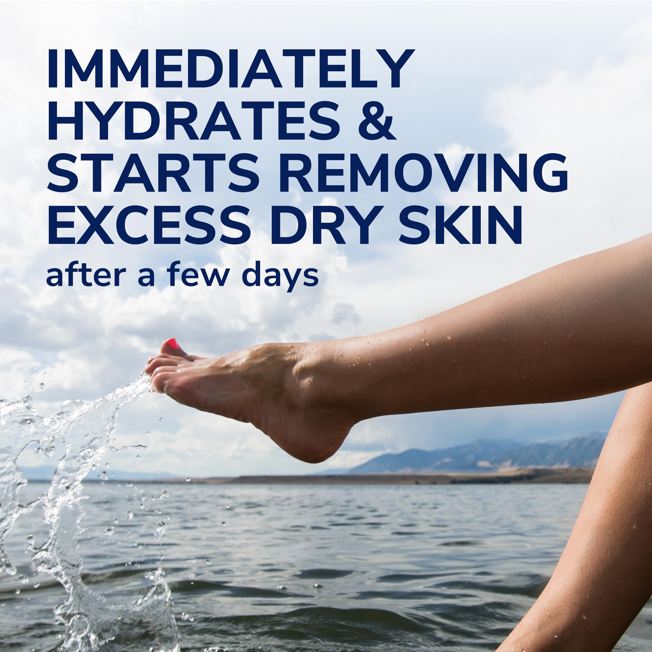 Dr Scholl's Dry, Flaky Skin Remover Ultra Exfoliating Foot Lotion Cream, 3.5 oz, Moisturizer with Urea for Rough Dry Cracked Feet, Heal and Soothe for Healthy Looking Feet, Intensive Foot Skin Care