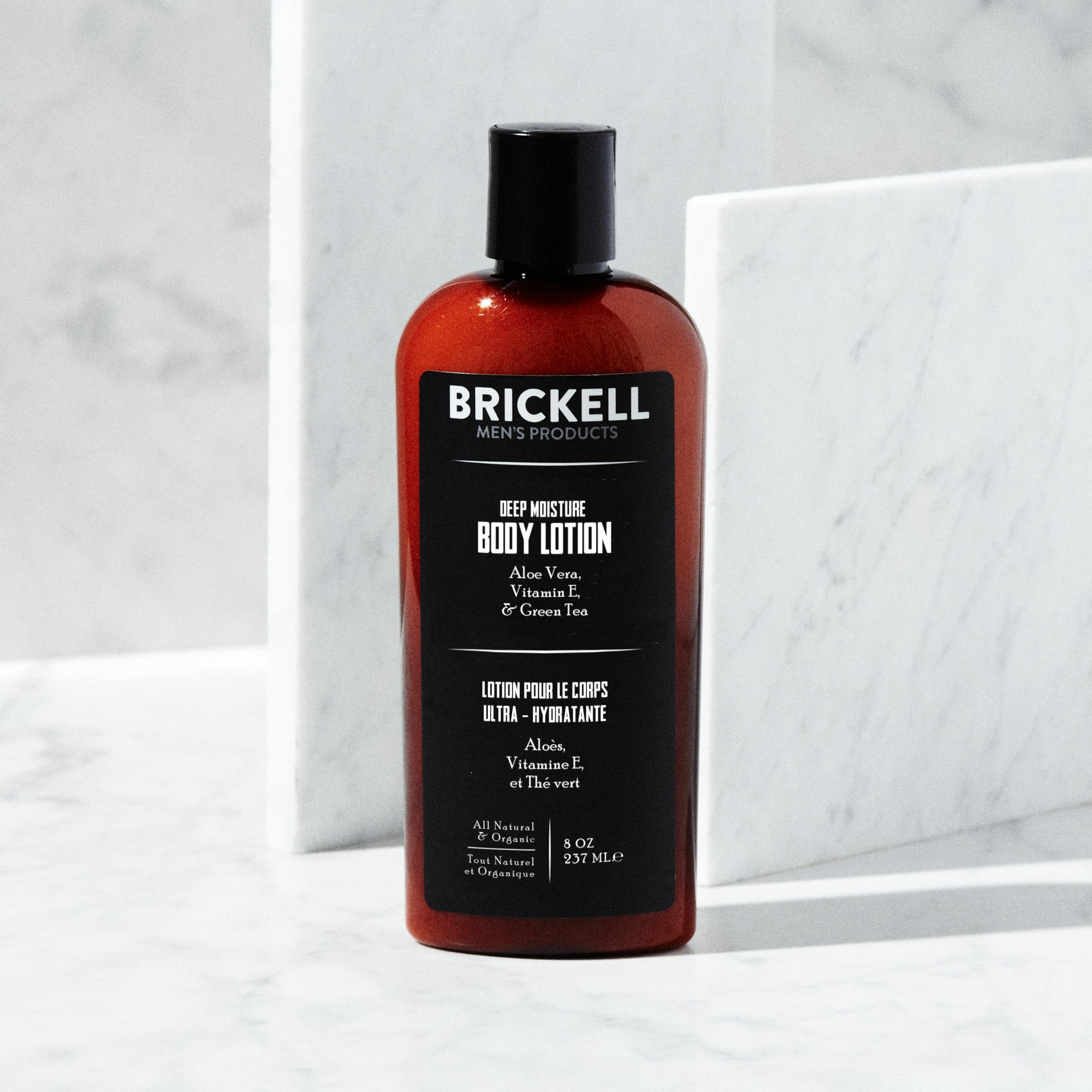 Brickell Men's Deep Moisture Body Lotion for Men - Natural & Organic (Unscented, 8 Ounce)