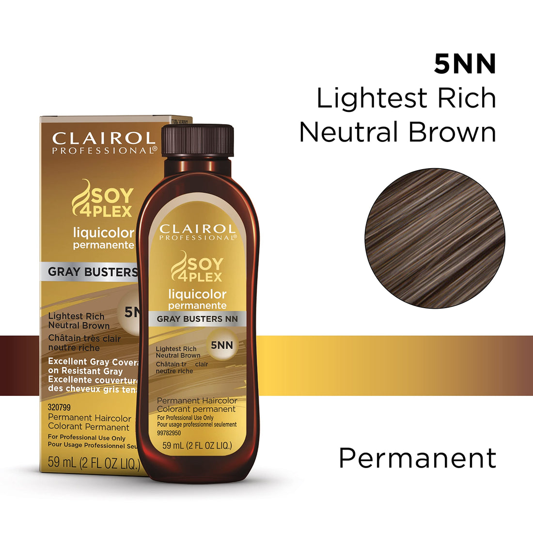 Clairol Professional Permanent Liquicolor for Hair, 5nn Lightest Neutral Brown, 2 oz.
