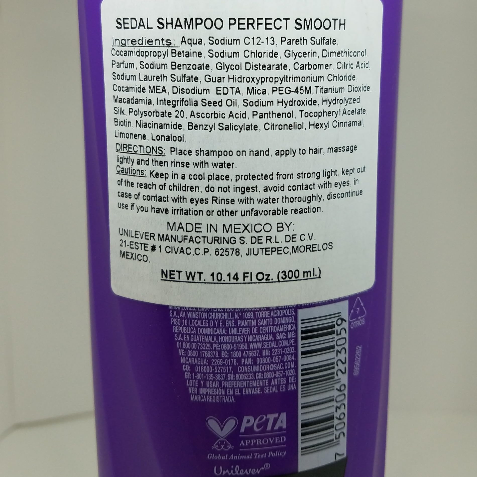 Sedal Liso Perfecto Shampoo 350 Ml [Sealed]