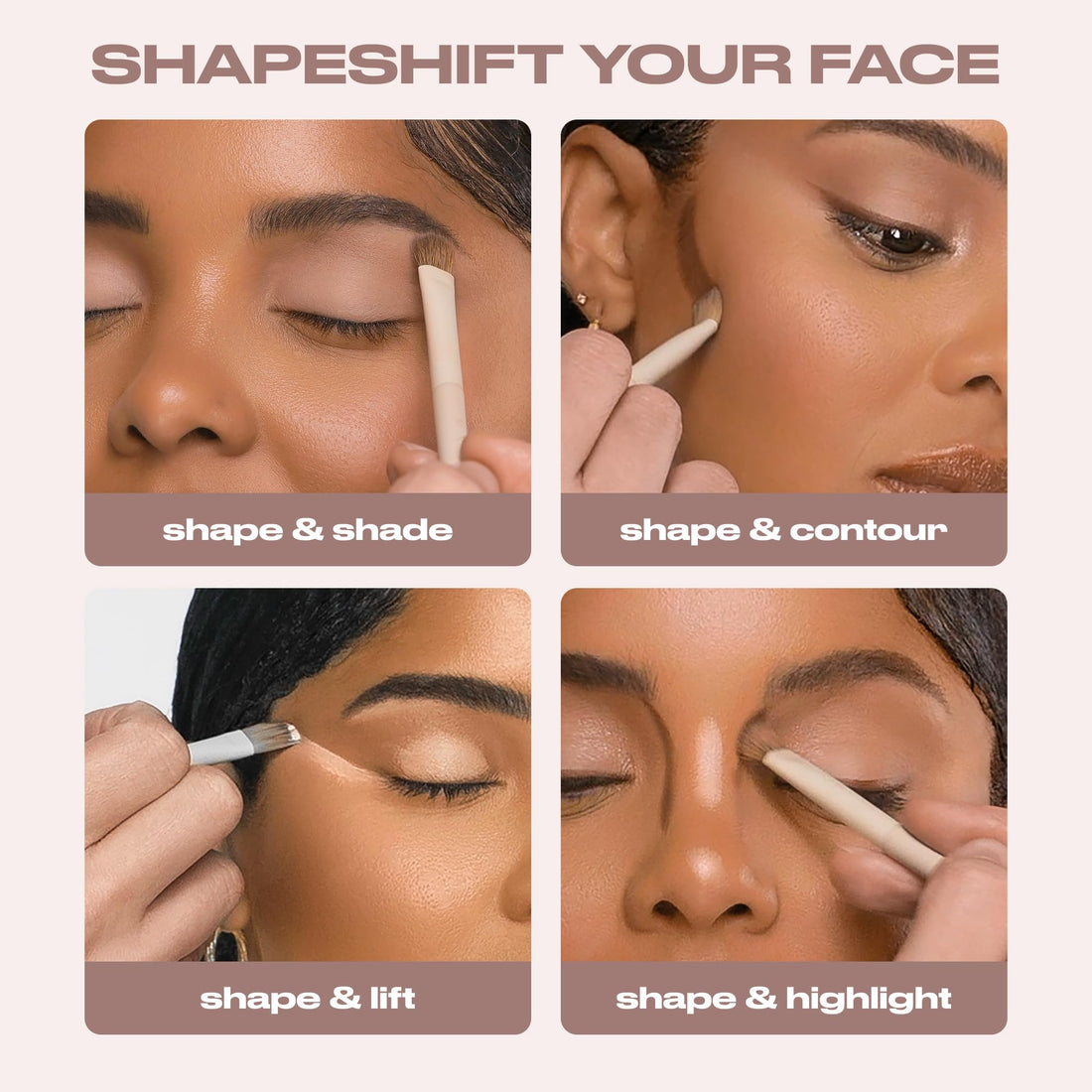 Urban Decay Naked Shaped Eyeshadow Palette - Multi-Use Cool Neutral Eye & Face Palette, 14 Crease & Transfer-Resistant Shades, Up to 16HR Wear, Sculpting Creams, Defining Powders, Shimmer Highlighters